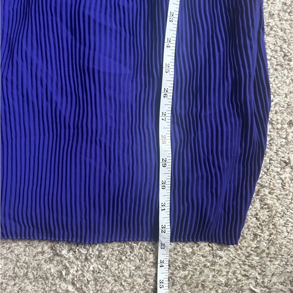 NWOT Minuet Petite Black Blue Lace Mini Dress Peter Pan Collar Formal Small - Picture 6 of 7